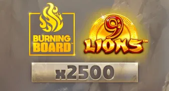 9 Lions Burning Board game tile